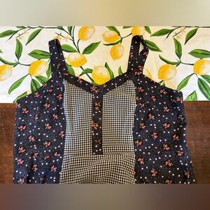 ModCloth mixed print midi sundress 2x